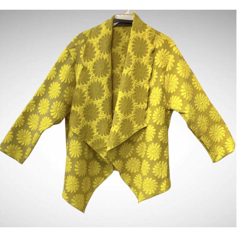 NEW HEYDARI women's jaquard jacket in gold